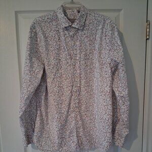Ted Baker Shirt XL Men Floral Graphic All Over Print
